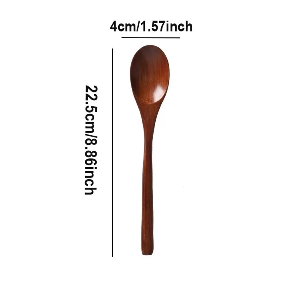 6 Classic Wooden Serving Spoons, 6‎